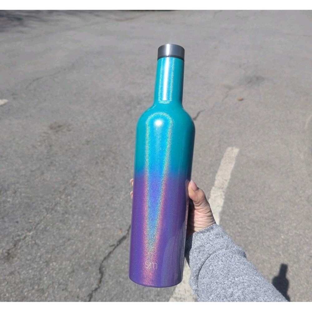 Simple‎ Modern 25 oz Insulated Stainless Steel Canteen Glitter Mermaid Whimsical